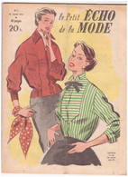 LE PETIT ECHO DE LA MODE. N°2 Du 10 Janvier 1954 - Mode