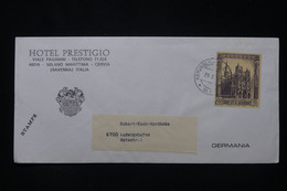 SAINT MARIN - Enveloppe De L 'Hôtel Prestigio De Milano Pour L'Allemagne - L 91740 - Covers & Documents