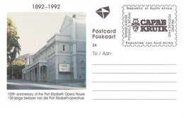 SOUTH AFRICA - POSTCARD 1992 PORT ELIZABETH OPERA HOUSE MNH /QD120 - Covers & Documents
