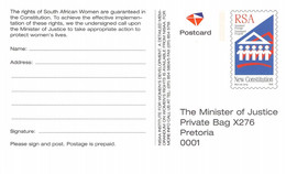 SOUTH AFRICA - POSTCARD 1992 NEW CONSTITUTION MNH /QD121 - Brieven En Documenten