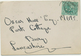 GB VILLAGE POSTMARKS "HYTHE / KENT" (Kent) Thimble 20mm 1903 On Postcard - Storia Postale