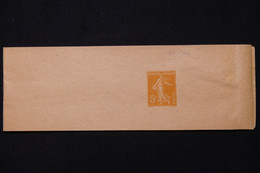 FRANCE - Entier Postal, Bande Journal Type Semeuse 5ct  , Non Circulé - L 91755 - Streifbänder