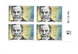 SAINT PIERRE ET MIQUELON LOUIS PASTEUR COIN DATE - Louis Pasteur