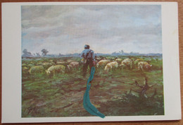 ISRAEL NETHERLANDS MOUTH FOOT PAINTER ARTIST PIETER MOLEVELD JUDAICA CARD POSTCARD CARTOLINA ANSICHTSKARTE - New Year