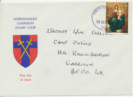 GB 1966 Christmas Superb FDC With BFPS 1000 H/s, Rheindahlen Stamp Exhibition - 1952-71 Ediciones Pre-Decimales