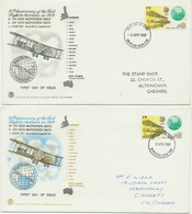 GB 1969 50th Anniversary First Flight To Australia In 1919 On 2 Diff FDC's R! - 1952-1971 Em. Prédécimales