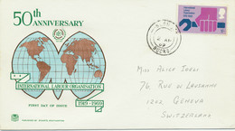 GB 1969 50th Anniversary Of International Labor Organisation 1 Sh. On VFU FDC - 1952-1971 Dezimalausgaben (Vorläufer)