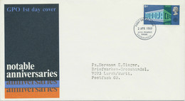 GB 1969 Europa CEPT 9d (foreign Letter Postage Rate) On Superb FDC To Germany - 1952-1971 Pre-Decimal Issues