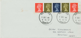 GB 1969 Stamps For Cooks Se-tenant-strip From Se-tenant Pane FDC ROYSTON /HERTS. - 1952-71 Ediciones Pre-Decimales