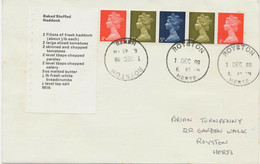 GB 1969 Stamps For Cooks Se-tenant-strip From Se-tenant Pane FDC ROYSTON /HERTS. - 1952-1971 Pre-Decimale Uitgaves