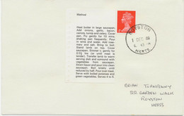 GB 1969 Stamps For Cooks Text-pane Method (w One 4D Stamp) FDC ROYSTON / HERTS. - 1952-1971 Dezimalausgaben (Vorläufer)