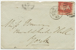 GB 1865 QV 1 D Rose-red Pl.78 (QJ), VERY RARE VARIETY: Totally MISPERFORATED - Variétés, Erreurs & Curiosités