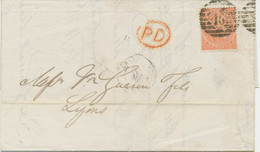 GB 1865 QV 4d Pale Red White Corner Letters Pl.4 W Hairlines INVERTED WMK - Errors, Freaks & Oddities (EFOs
