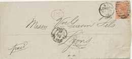 GB 1870 QV White Corner Letters 4d Vermilion Pl.11 Wing Margin (PG) VARIETY Cvr - Plaatfouten En Curiosa