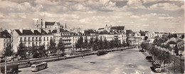 ¤¤  -  NANTES   -  Carte Panoramique  -  Le Cours Franklin Roosevelt, La Cathédrale Et Le Chateau  -  Bus, Autocar - Nantes