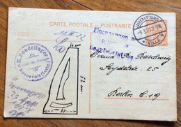 LUSSEMBURGO - CARTE POSTALE 20 C. FROM M.DONDELINGER - BONNEVOIE TO BERLIN 9/3/22 - - Covers & Documents