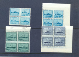 Nrs. 725a + 725/727 In Blok Van 4  Postgaaf ** MNH Prachtig - Unused Stamps