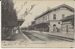 54-  10488  -   PONT  A  MOUSSON      -    LA GARE   1915 - Pont A Mousson