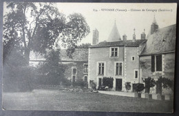 CPA 86 VIVONNE - Château De Cercigny (intérieur) - Pli -  Réf. Y 185 - Vivonne