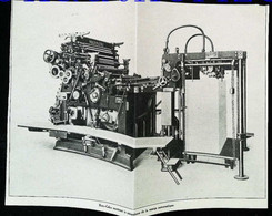 ► PRESSE Machine Roto-Calco MARINONI Imprimerie Italienne  - Coupure De Presse Originale Début XXe (Encadré Photo) - Tools