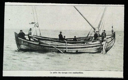 ► SFAX (Tunisie) Scaphandrier Pêcheur D'Eponges - Coupure De Presse Originale Début XXe (Encadré Photo) - Documents Historiques