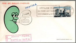 FRANCE Exposition Philatélique Foire Aux Haricots D Arpajon 1960 - Covers & Documents