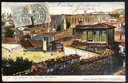 Carte "aqueduc De Valenc" De Constantinople Levant 1908 N°12 X2 Obl "Constantinople Galata " Pour Marseille TTB - Brieven En Documenten