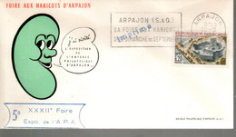 FRANCE Exposition Philatélique Foire Aux Haricots D Arpajon 1964 - Storia Postale