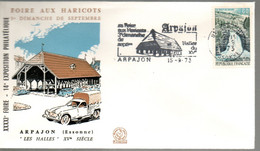 FRANCE Exposition Philatélique Foire Aux Haricots D Arpajon 1973 - Covers & Documents