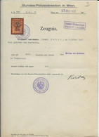 FISCAUX AUTRICHE  1932  1 1/2 SCHILLING ORANGE 1925 - Fiscale Zegels