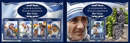 Guinea 2017, Mother Teresa, 4val In BF +BF - Madre Teresa