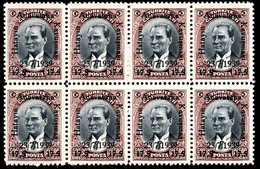 127.TURKEY/1939 -ANNEXATION OF HATAY, Mi:1058, SC.828,Y.T.917,MNH BLOCK OF 8,KEMAL - Altri & Non Classificati