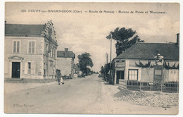 CPA - NEUVY-SUR-BARANGEON (Cher) - Route De Nancay - Bureau De Poste Et Monument - Sonstige & Ohne Zuordnung