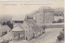 Eglise Et Chateau Des Ternes Près St Flour - Other Municipalities