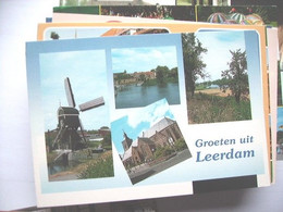 Nederland Holland Pays Bas Leerdam Met Molen, Kerk En Natuur - Leerdam