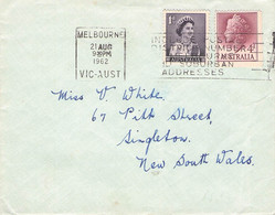 AUSTRALIA - LETTER 1962 MELBOURNE > SINGLETON, NSW /QD127 - Briefe U. Dokumente