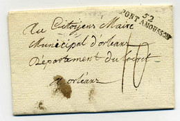 52 PONT A MOUSSON / Dept De La Meurthe / 11 Pluviose AN II / Signé Burin - 1701-1800: Vorläufer XVIII
