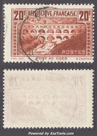 20Fr Pont Du Gard Oblitéré TB (Y&T N° 262 , Type IIB, Cote 50€) - Used Stamps