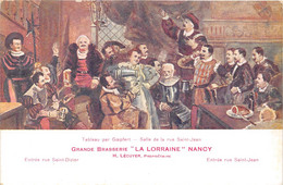 54-NANCY- TABLEAU PAR GOEPFERT- SALLE DE LA RUE SAINT-JEAN GRANDE BRASSERIE LA LORRAINE - Nancy