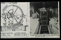 ► PLAINE SAINT DENIS - Plan Machine PRESSE Chiffonnerie SOULIER - Coupure De Presse Originale Début XXe (Encadré Photo) - Maschinen