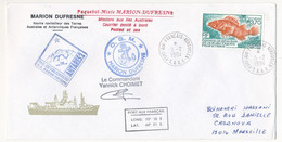 Enveloppe TAAF -  Port Aux Français Kerguelen 5/2/1994 - Marion Dufresne Mission Antares II S/3,70 Rascasse - Cartas & Documentos
