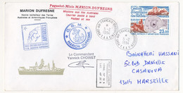 Enveloppe TAAF -  Port Aux Français Kerguelen 5/2/1994 - Marion Dufresne Mission Antares II S/ 23,00 Gestion Des Pêches - Lettres & Documents