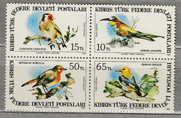 BIRDS CYPRUS (TURKEY) 1983 Sheet Mi 134-137 MNH (**) #22290 - Unclassified