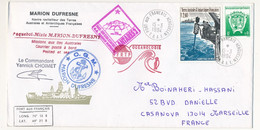 Enveloppe TAAF - Port Aux Français Kerguelen 15/3/1994 - Marion Dufresne Mission Antares II S/ 2,40 Carottage + 0,40 Arm - Storia Postale