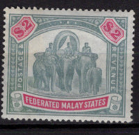MALAISIE FEDERATION YT N°24 NEUF *(VLH) FAUNE ELEPHANT - Federated Malay States
