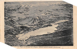 Annecy               74          Vue A Vol D'oiseau De La Région          (voir Scan) - Annecy