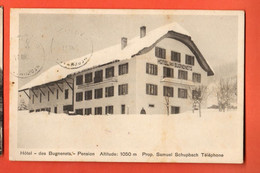 ZLH-22 RARE Hotel Bugnenets  En Hiver Dans La Neige- Savagnières Près De St.-Imier,  Circulé 1911 Vers V.de B. - Saint-Imier 