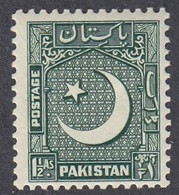 Pakistan, Scott #48, Mint Hinged, Star And Crescent, Issued 1949 - Pakistan