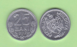 MOLDAVIA  25 BANI 2.017 Aluminio KM#3  SC/UNC  T-DL-12.665 - Moldavië