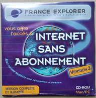 - Pochette CD ROM De Connexion Internet - FRANCE EXPLORER - - Kit Di Connessione A  Internet